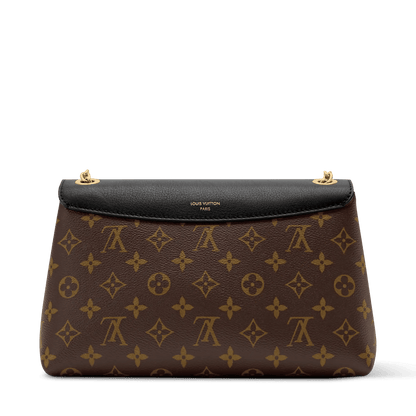 Madeleine PM Monogram Black Leather Shoulder Bag M28610