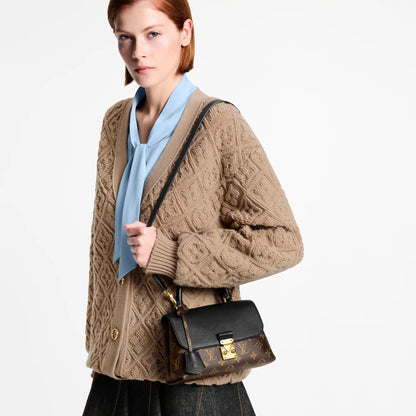 Madeleine BB Monogram Black Coated Canvas Shoulder Bag M27511