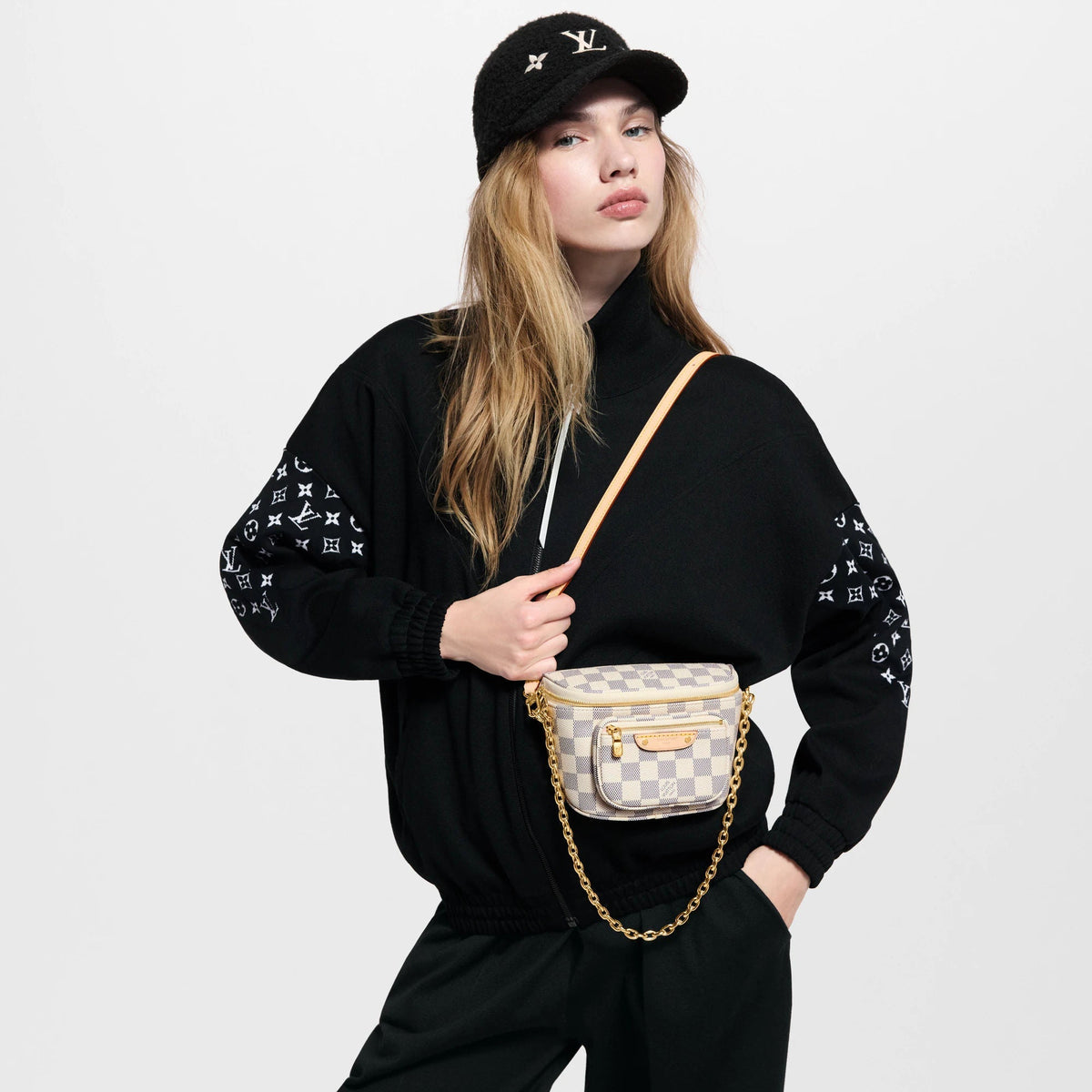 Mini Bumbag Damier Azur Canvas Waist Bag N00130