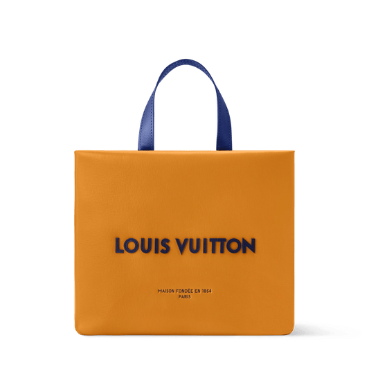 Mini Shopper Tote Monogram Calf Leather Safran Yellow