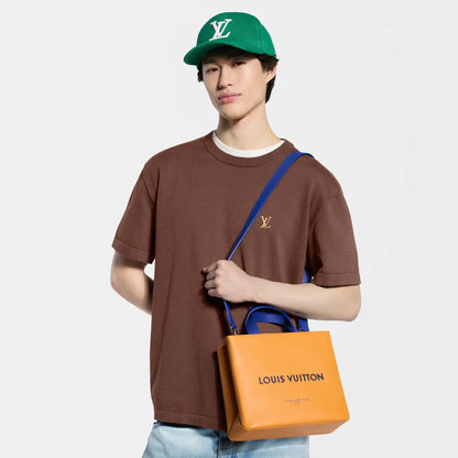 Mini Shopper Tote Monogram Calf Leather Safran Yellow