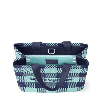 Mini Shopper Tote Monogram Damier Blue