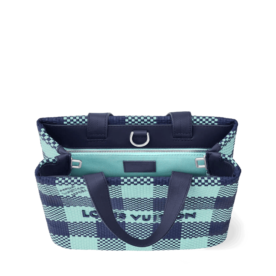 Mini Shopper Tote Monogram Damier Blue