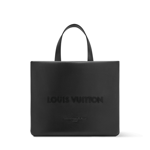 Mini Shopper Tote Monogram Calf Leather Black Collection