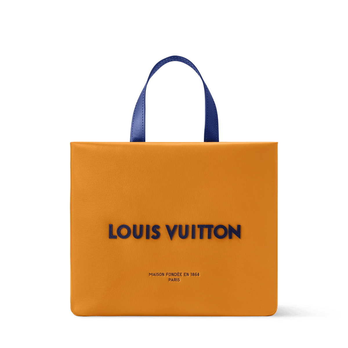 Mini Shopper Tote Monogram Calf Leather Safran Yellow