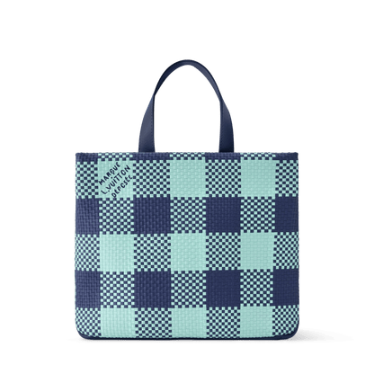 Mini Shopper Tote Monogram Damier Blue