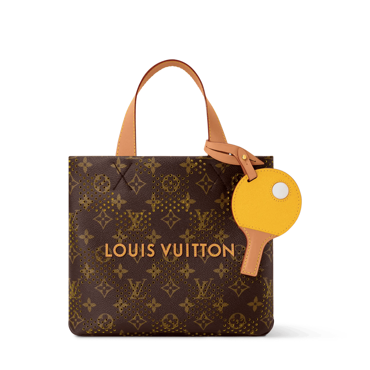 Mini Shopper Tote Monogram Grid Jaune Mat Shoes