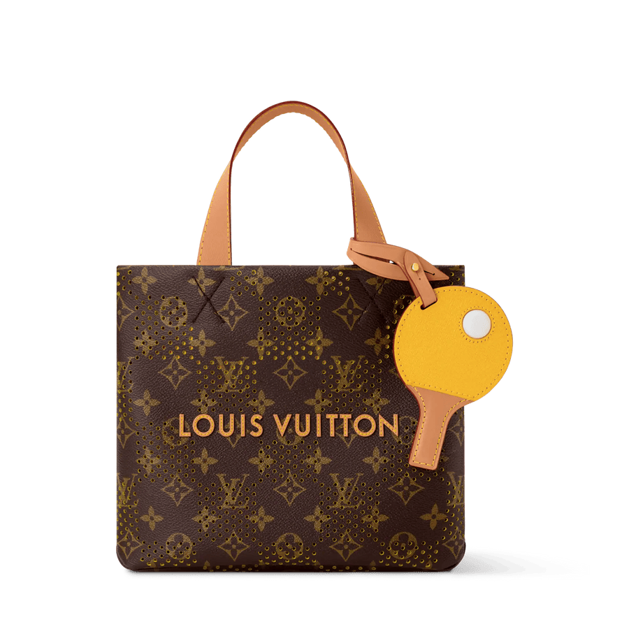 Mini Shopper Tote Monogram Grid Jaune Mat Shoes