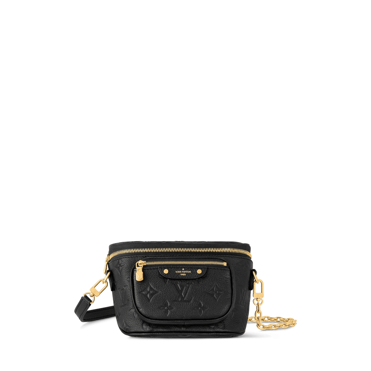 Mini Bumbag Black Monogram Empreinte Leather Belt Bag M46917