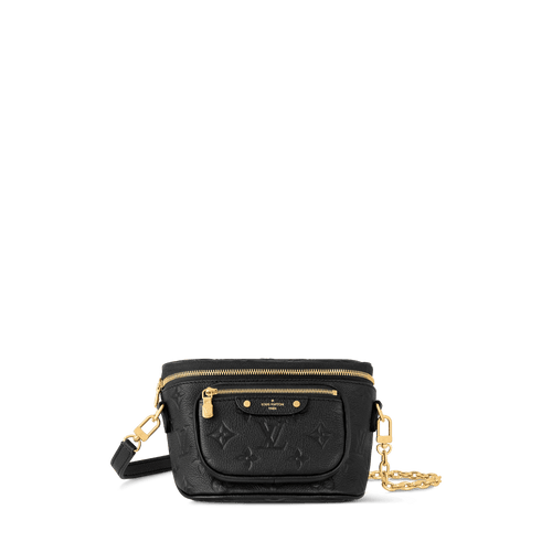Mini Bumbag Black Monogram Empreinte Leather Belt Bag M46917