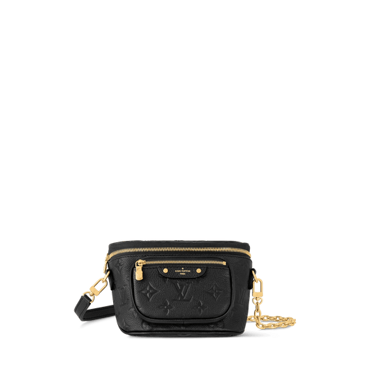 Mini Bumbag Black Monogram Empreinte Leather Belt Bag M46917