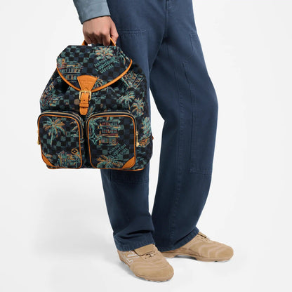 Montsouris Cargo Backpack Marina Blue Shoes