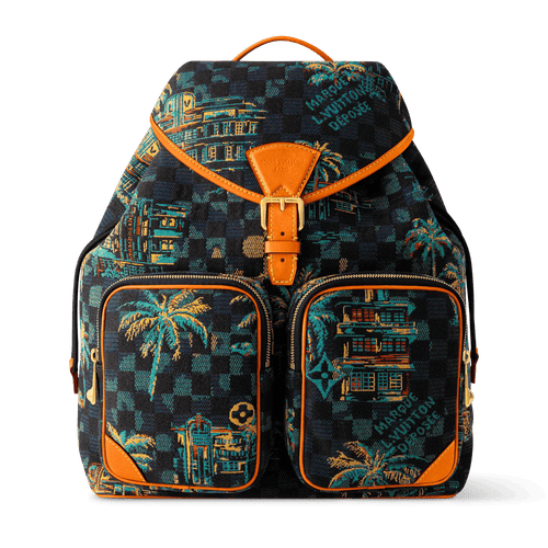 Montsouris Cargo Backpack Marina Blue Shoes