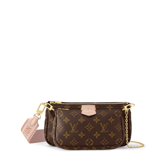 Multi Pochette Accessoires Light Pink Monogram Coated Canvas Crossbody Bag M44840