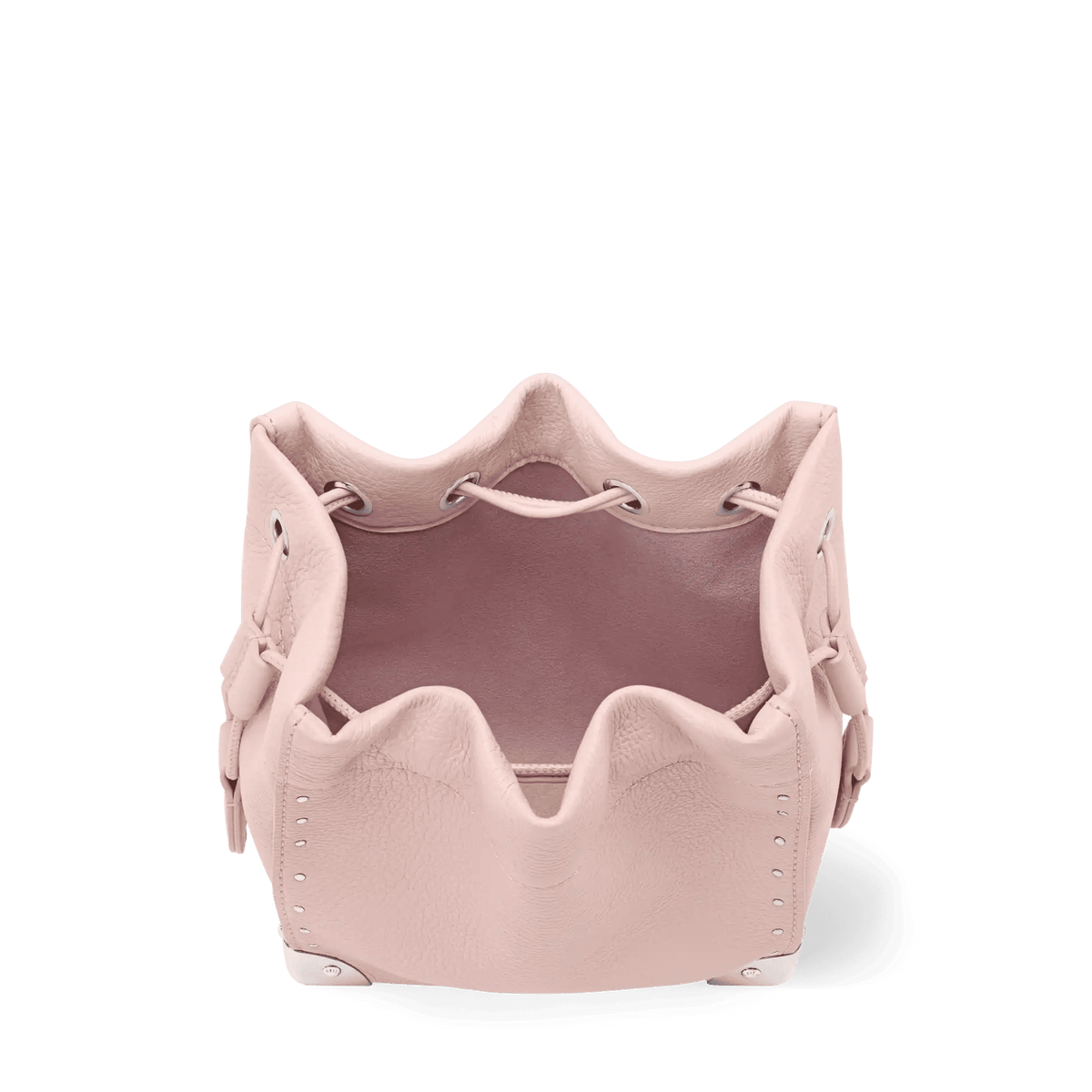 Nano Noé Trunk Calfskin Leather Petal Pink Crossbody Bag