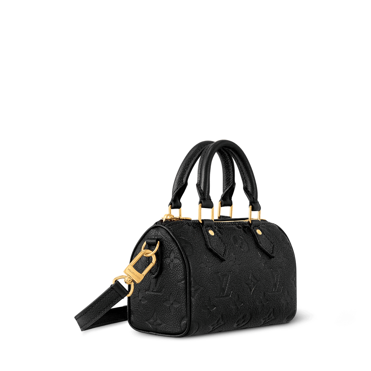Nano Speedy Black Monogram Empreinte Leather Handbag M82450