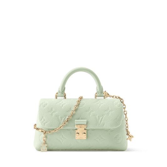 Nano Madeleine Monogram Empreinte Leather Minty Crossbody Bag