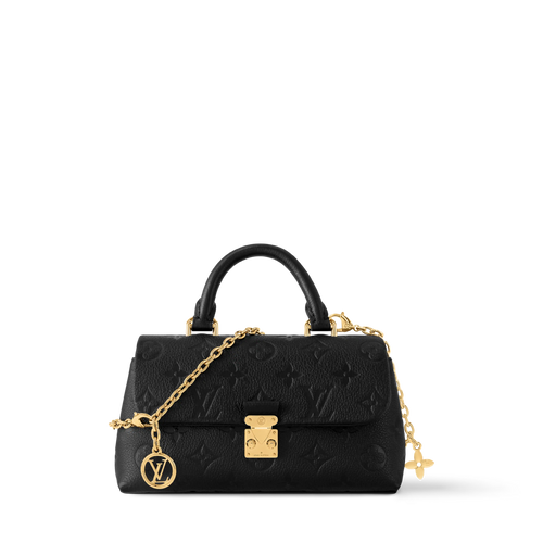 Nano Madeleine Monogram Empreinte Leather Black Gold-Toned Hardware