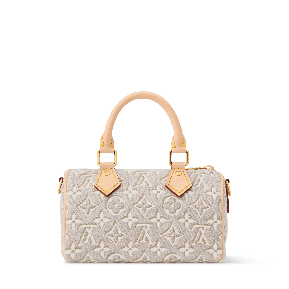 Nano Speedy Monogram Emblème Peuplier Jacquard Canvas Crossbody Bag