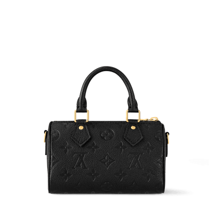 Nano Speedy Black Monogram Empreinte Leather Handbag M82450
