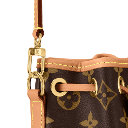Nano Noé Monogram Coated Canvas Gold-Toned Hardware