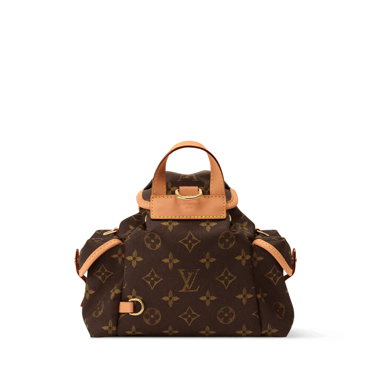 Nano Christopher East West Monogram Silk Tech Gold-Toned Hardware