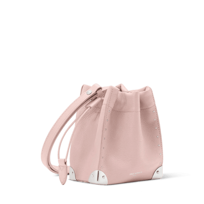 Nano Noé Trunk Calfskin Leather Petal Pink Crossbody Bag