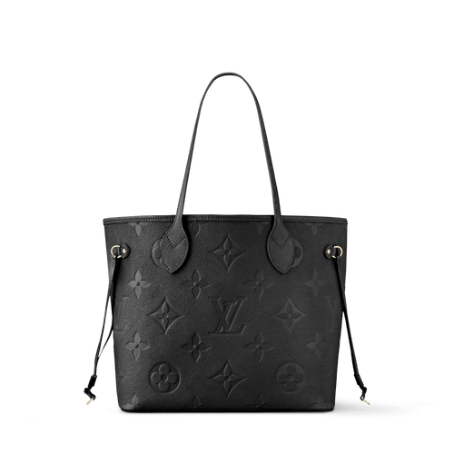 Neverfull MM Black Monogram Empreinte Leather Tote Bag M45685