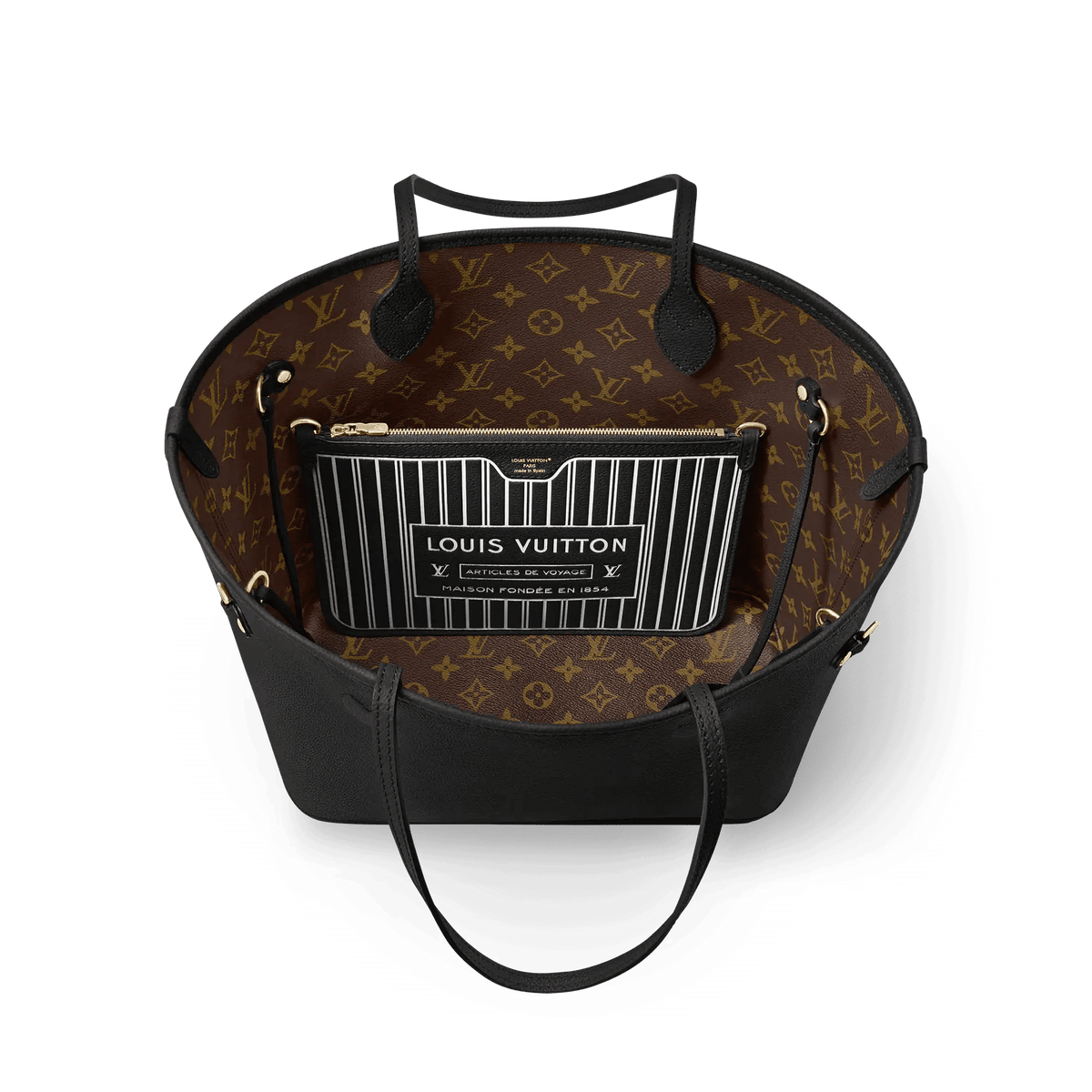 Neverfull Inside Out MM Monogram Coated Canvas Tote M28351