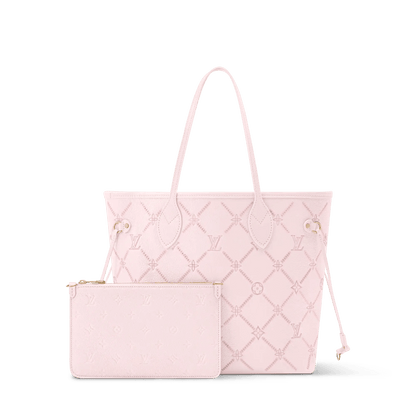 Neverfull MM Light Bliss Monogram Empreinte Leather Tote Bag M28527