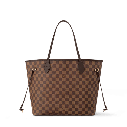 Neverfull MM Damier Ebene Cherry Coated Canvas Tote Bag N40599