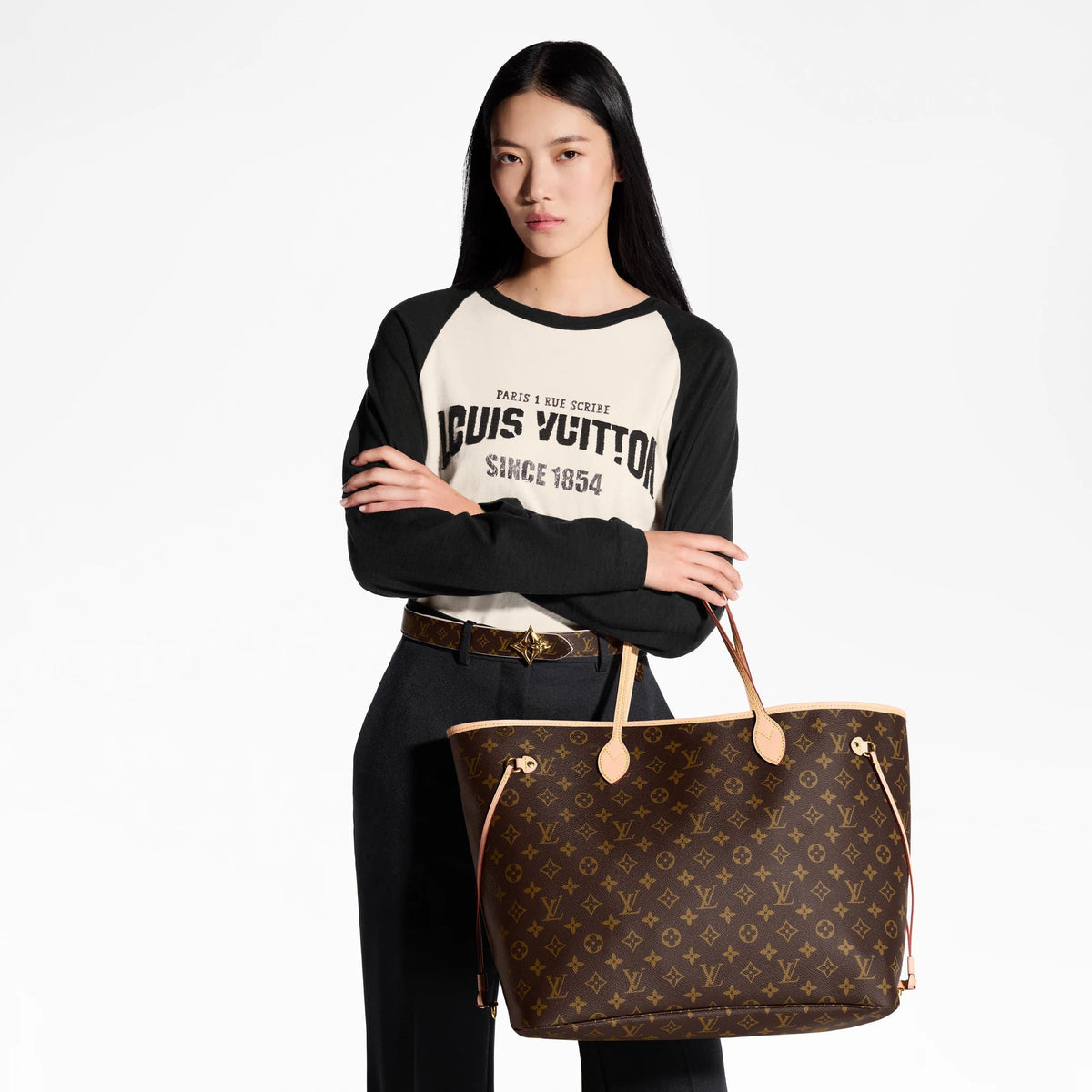 Neverfull GM Mon Monogram Coated Canvas Tote Bag P01923