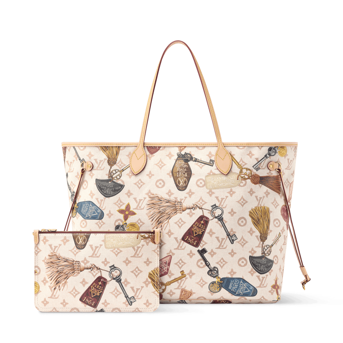 Neverfull GM Getaway Dune Canvas Tote Bag M29449