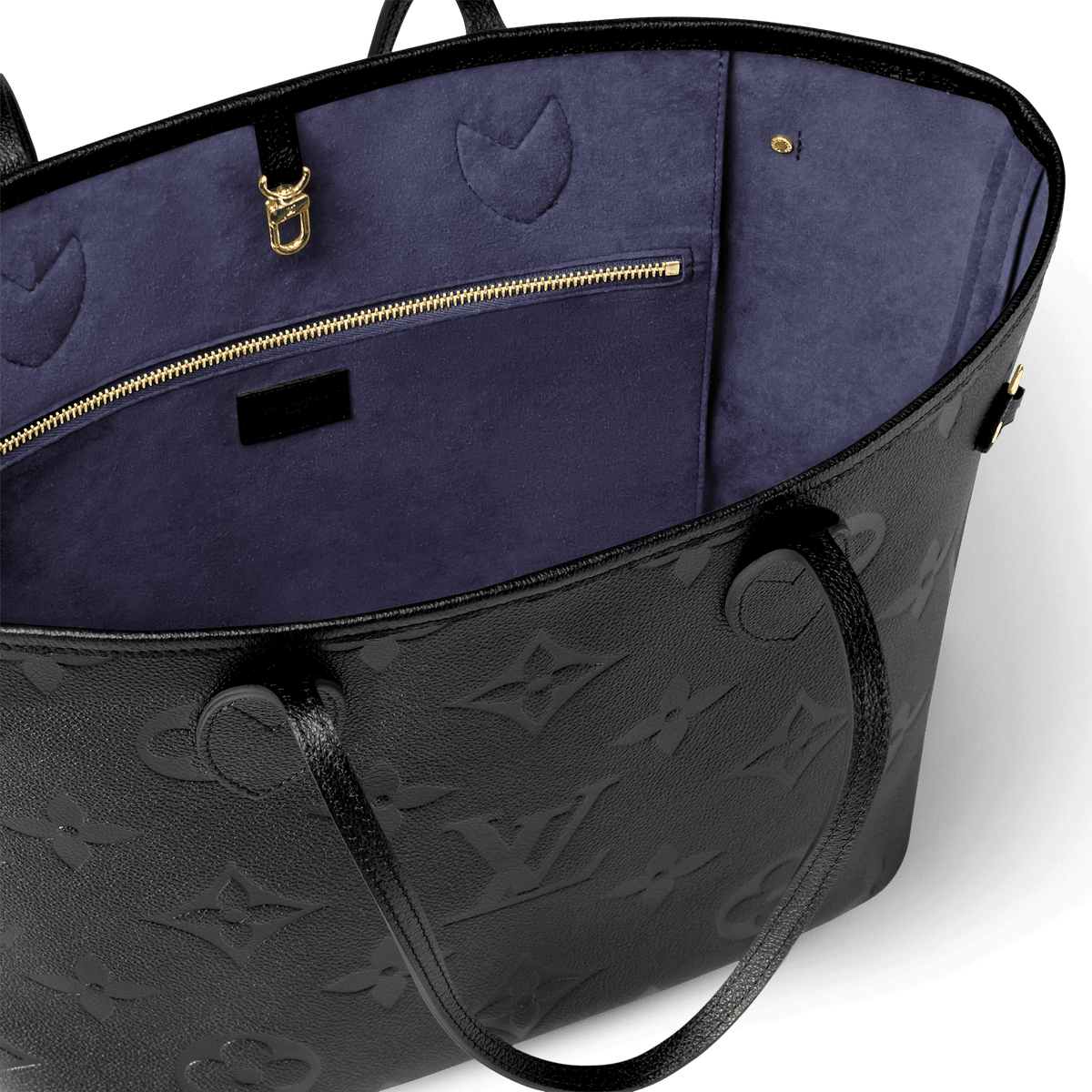 Neverfull MM Black Monogram Empreinte Leather Tote Bag M45685