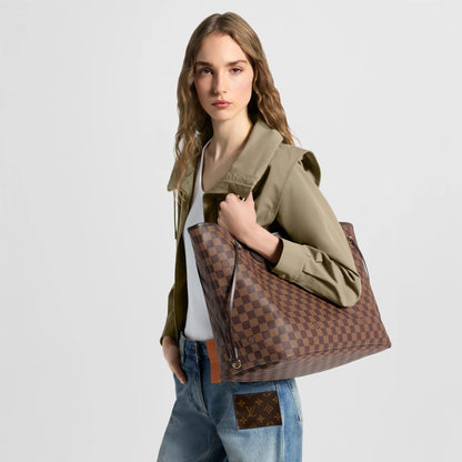 Neverfull GM Damier Ebene Dark Chocolate Tote Bag