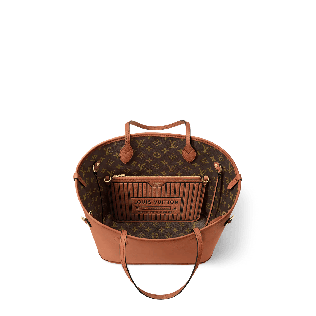 Neverfull Inside Out MM Monogram Coated Canvas Tote Bag M28352