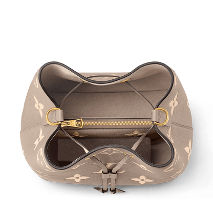 NéoNoé MM Bicolor Monogram Empreinte Leather Bucket Bag M45555