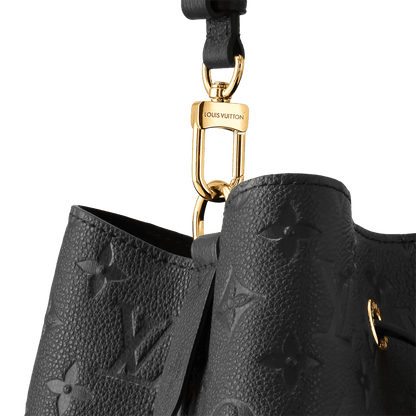 NéoNoé MM Monogram Empreinte Leather Black Gold-Toned Hardware