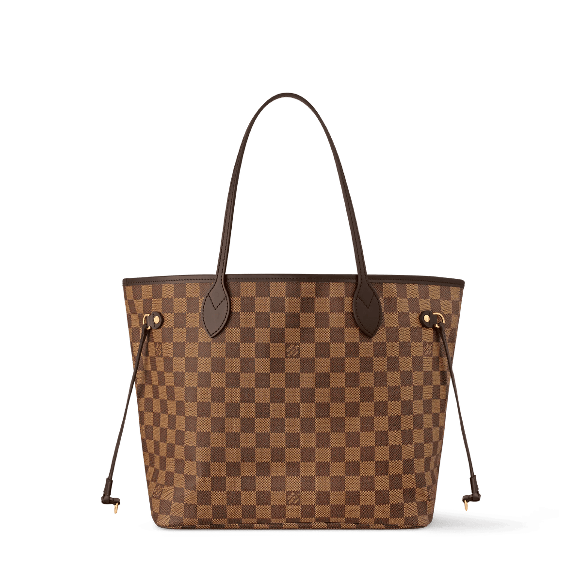 Neverfull MM Damier Ebene Rose Ballerine Tote Bag