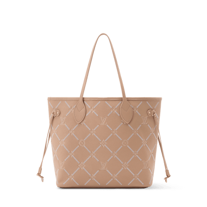 Neverfull MM Hazelnut Monogram Empreinte Leather Tote Bag M29486