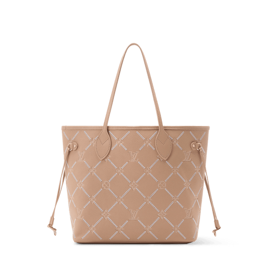 Neverfull MM Hazelnut Monogram Empreinte Leather Tote Bag M29486