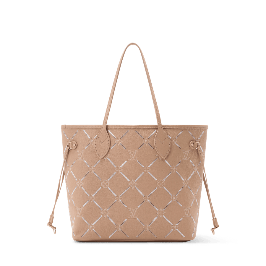 Neverfull MM Hazelnut Monogram Empreinte Leather Tote Bag M29486