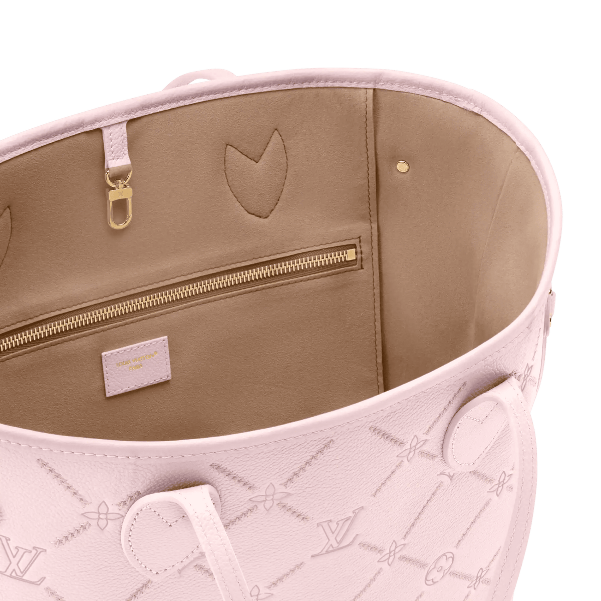 Neverfull MM Light Bliss Monogram Empreinte Leather Tote Bag M28527