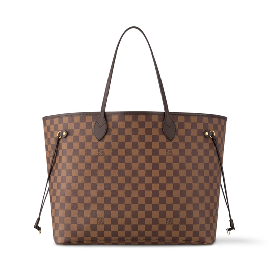 Neverfull GM Damier Ebene Coated Canvas Dark Chocolate Gold-Toned Hardware