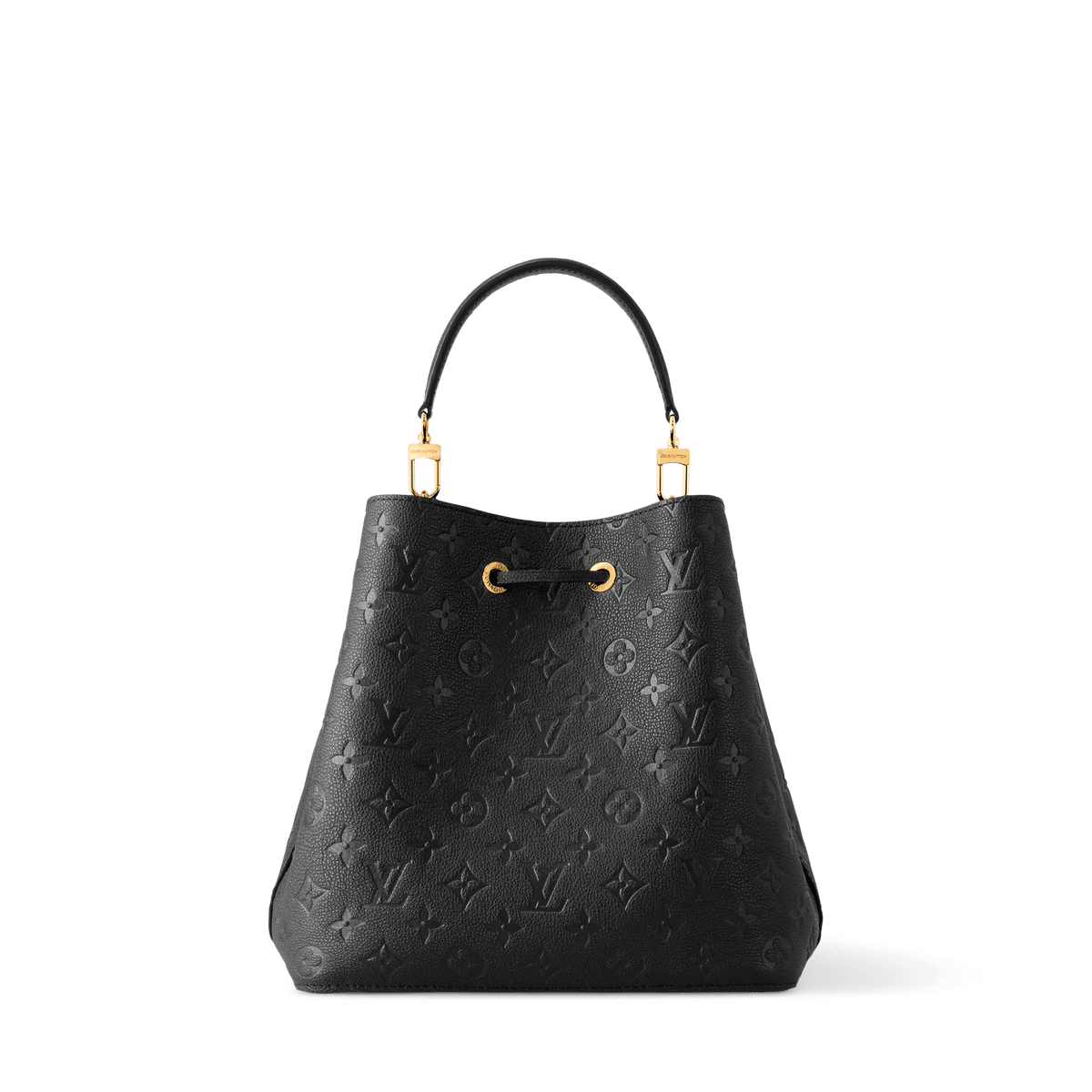 NéoNoé MM Black Monogram Empreinte Leather Bucket Bag M45256