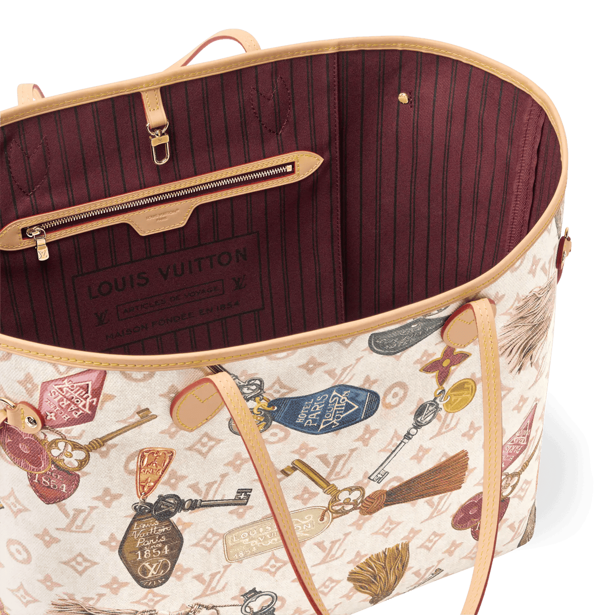 Neverfull GM Getaway Dune Canvas Tote Bag M29449