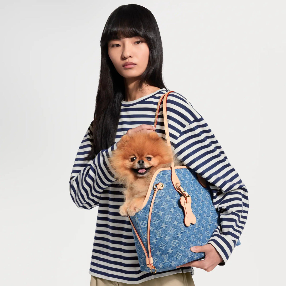 Monogram Denim Neverwoof MM M28052 Collection