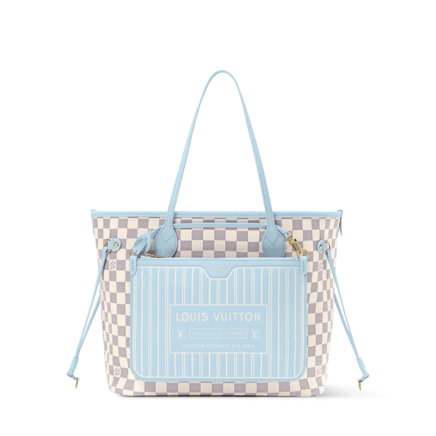 Neverfull Inside Out MM Damier Azur Tote N40946