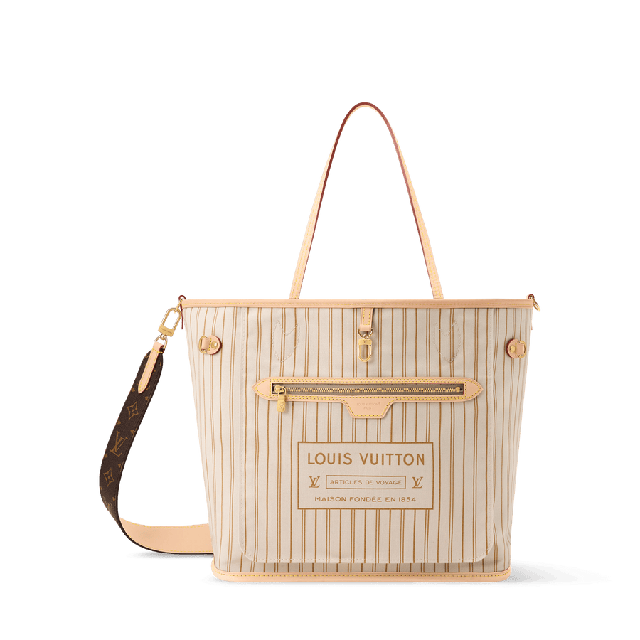 Neverfull Bandoulière Inside Out MM Monogram Canvas Tote Bag M28407