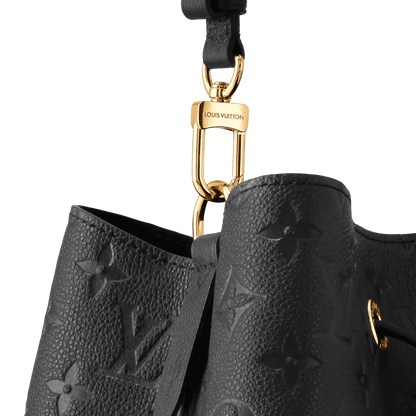 NéoNoé MM Black Monogram Empreinte Leather Bucket Bag M45256